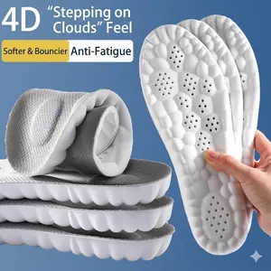 Ultra-Soft PU Replacement Insoles, Breathable Anti-Fatigue Massage Shoe Cushions for Work, Casual, Boots & Sports Shoes