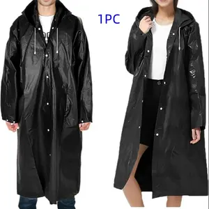 Reusable Raincoat Set for Adults & Kids, Lightweight Waterproof Poncho, Foldable Hat Design, Unisex Easy Carry Rainwear