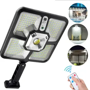2026 Super Bright Solar Outdoor Street Lights , Waterproof with Motion Sensors, Dusk to Dawn Solar Floodlights Suitable for Parking Lots, LED Safety Street Lights Powered by Solar Energy Suitable for Courtyards Gardens walkways