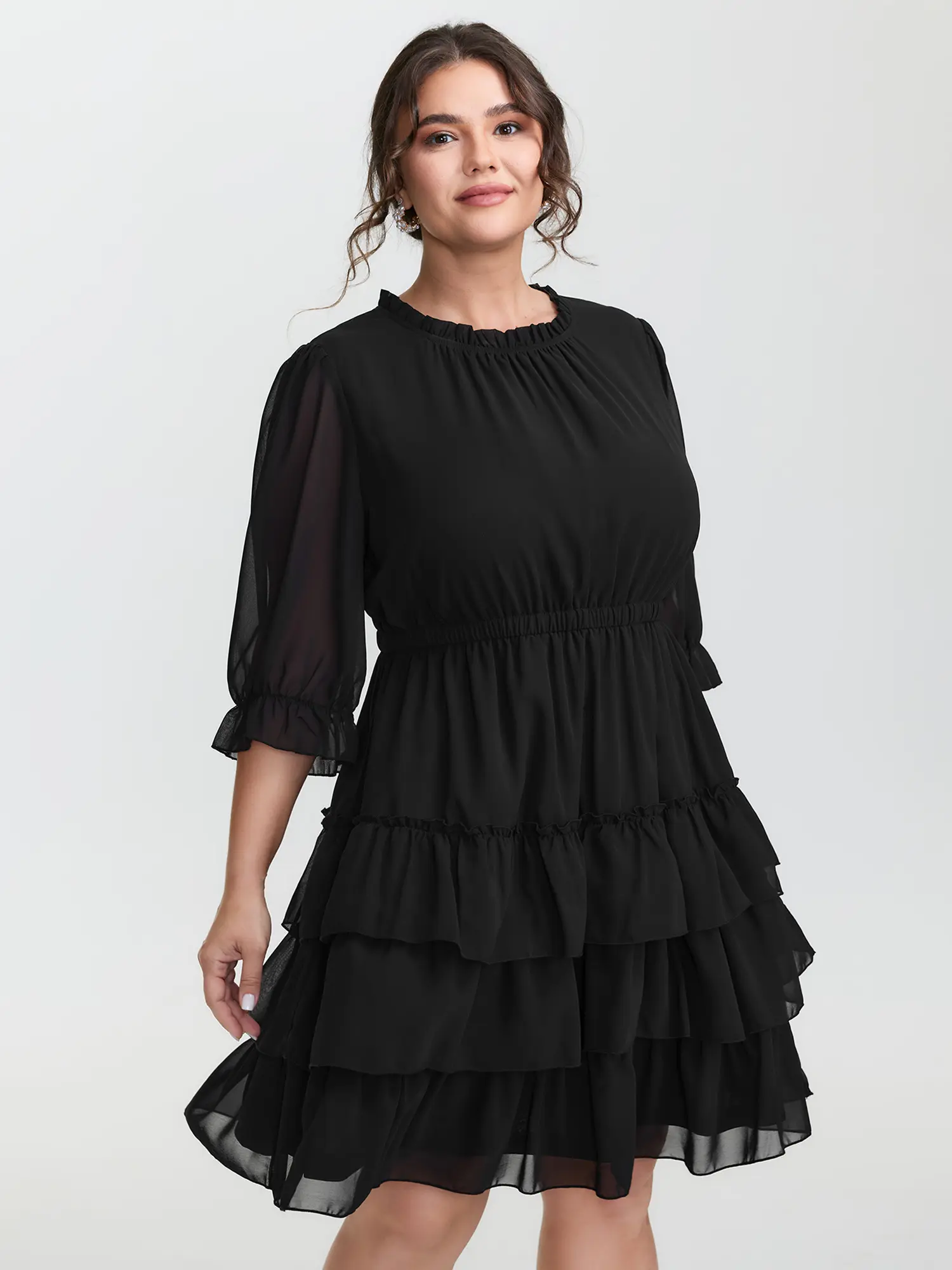 BLOOMCHIC Women's Casual Romantic Puffed 3-Quarter Sleeve Tulle Skirt Knee-Length  Dress - Polyester-Spandex Fabric, Pocket Design, Summer Casual Dresses for  Womenswear,Spotlight,Summer wins,Deals for your days - TikTok Shop