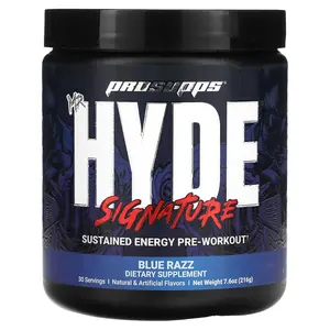 ProSupps Mr. Hyde, Signature Sustained Energy Pre-Workout, Blue Razz, 7.6 oz (216 g)
