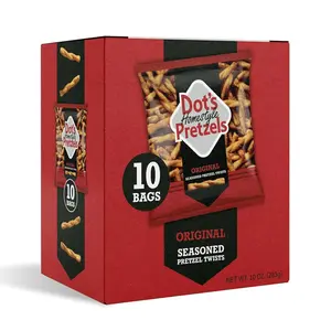 Original Seasoned Pretzel Twist Snack, 1oz Individually Sized Bag (10 Count)