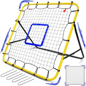 Baseball and Softball Rebounder Net,Baseball Pitching Net with Pitching Target,Multi-Angle Bounce  Net for Volleyball Rebounder, Soccer Rebounder