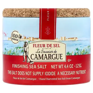 Le Saunier de Camargue Fleur de Sel, Finishing Sea Salt, 4.4 oz (125 g)