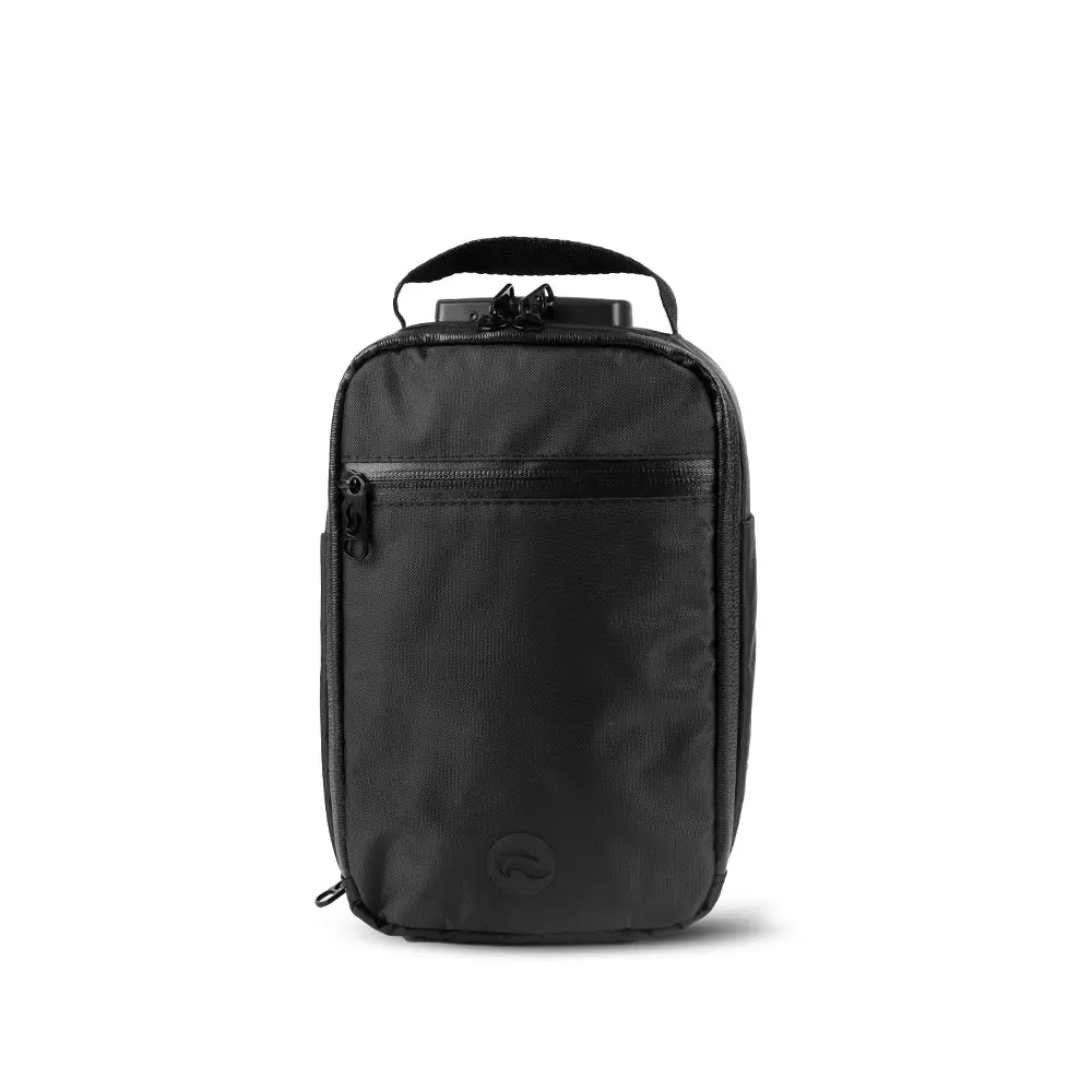 Rig Mini - 100% SMELL PROOF, Lockable, Glossy Black Canvas CROSSBODY