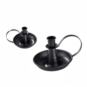 Vintage Iron Cone Candle Holder, Candle Stand, Home Decor, Wedding Party Table Decoration (2 Pack), Elegant and Durable