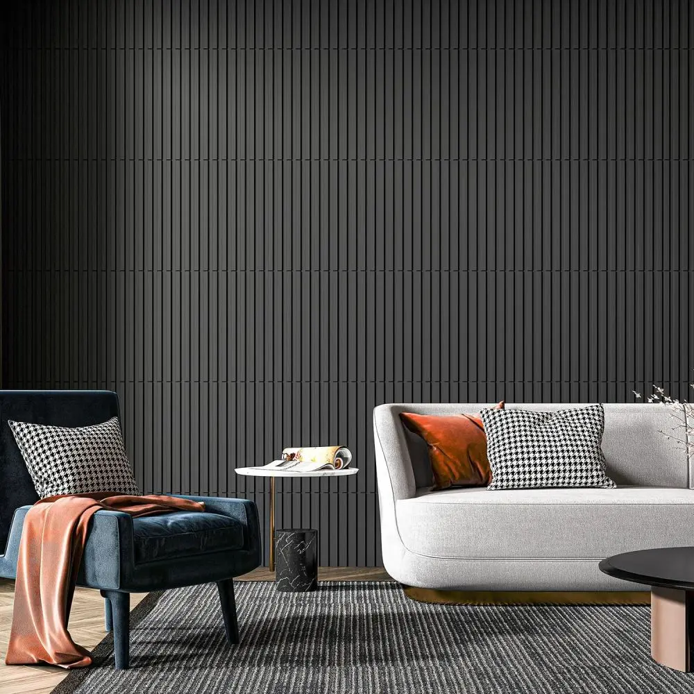 Aadesh 3D Wall Panel (Includes Roll of Mounting Tape), Interior Wall Decor, Geometric Texture Pattern for Living Room, Lobby, Bedroom, Hotel, Office, Game Room, TV Backdrop, 11.8 x 11.8 inches (Approx. 30 x 30 cm), White/Black/Pink/Gray, Wall Board Panel