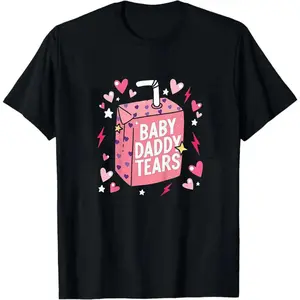 Baby Daddy Tears Love Heart Dad Is My Valentine T Shirt