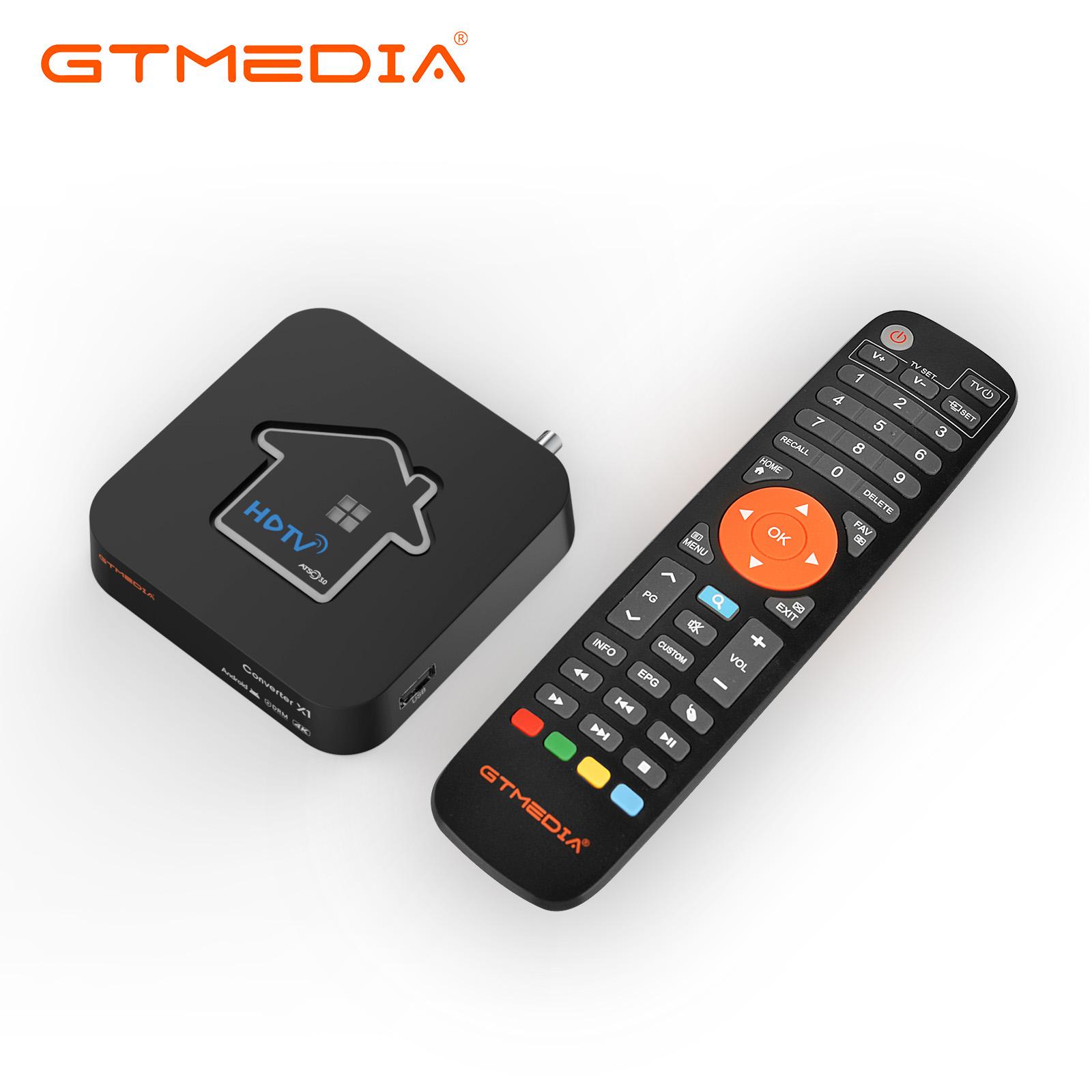 GTMEDIA Converter, Free Channel TV Tuner Support ATSC 3.0/1.0, Free DRM, DVR Recording, 4K HDR, Can Install Different APK, 2.4G/5G WiFi