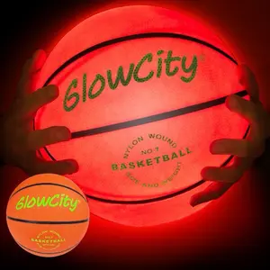 GlowCity LED Light-Up Basketball – Official Size 7, Batteries pre-installed