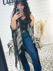 Aztec Tassel Kimono *Fits S-3X