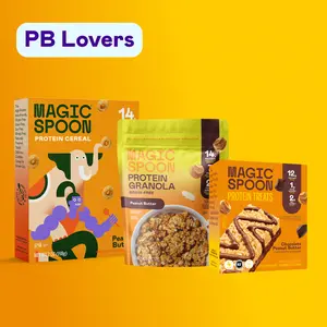 Magic Spoon Peanut Butter Protein Cereal, Granola & Treats Bundle, High Protein, Low Sugar, Keto-Friendly, Gluten-Free Snack Bar & Breakfast Cereal Pack