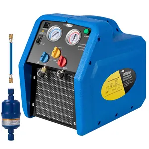 VIVOHOME 1 HP Dual Cylinder Portable Refrigerant Recovery Machine R32 R1234yf R454B, Oil-Less Freon Recycling Unit for Vapor Liquid Refrigerant Car Air Conditioning