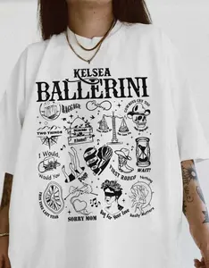 Kelsea Ballerini Tattoo-Inspired Graphic T-Shirt, Country Music Icons Design, Bold Black & White Vintage Tee, Unisex Concert Apparel, Menswear Womenswear
