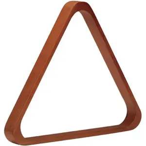 TR8-F Doweled Wooden 8-Ball Triangle Billiard Rack, Old World Mahogany, Black