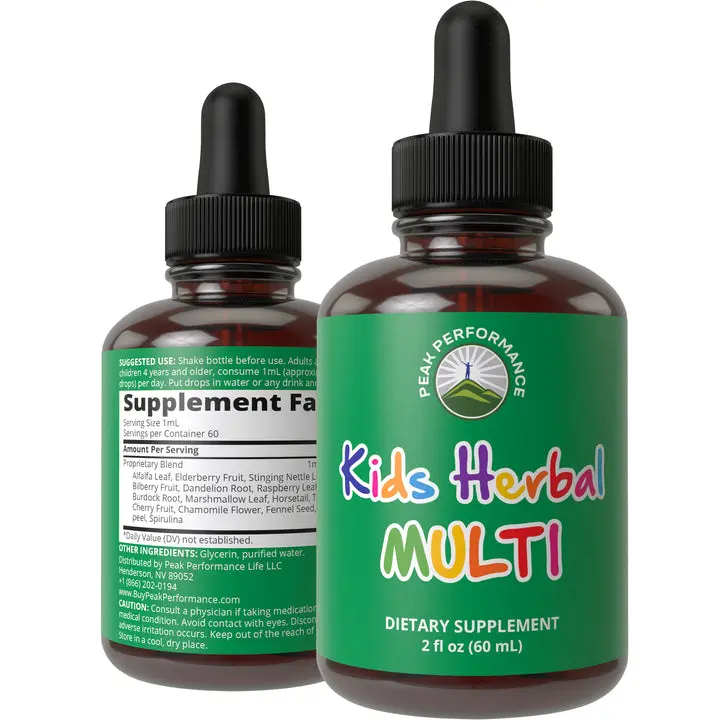 Kids Vitamins - Liquid Kids Herbal Wellness Drops Kids Vitamins - Liquid Kids Herbal Wellness Drops
