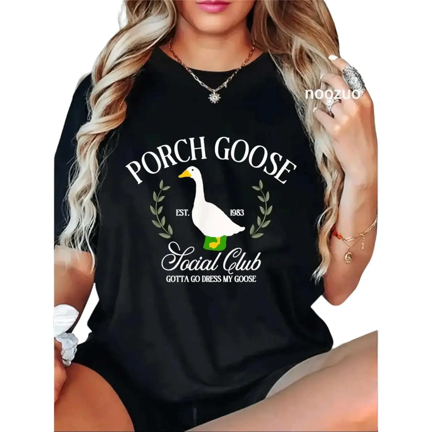 100 Percent Cotton Unisex Porch Goose Social Club Gotta Go Dress My Goose Silly Goose T Shirt