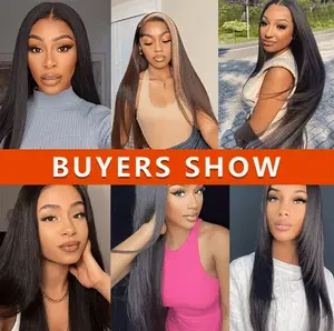 26-inch Black Long Straight Wig, Middle-part Glueless Synthetic Straight Hair Wig, Natural Style Full Wig for Women Daily & Party Use