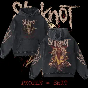 [MetalStyle] Slipknot People = Shit Sigil Retro Unisex 100% Heavyweight Cotton T-Shirt, Acid Washed Hoodie – 100% Heavy Cotton Rock Groove Metal Tee, Groove Metal Rock Band Shirt, Oversized Vintage Tee, Heavy Metal Merch, Gift for Rock Fans