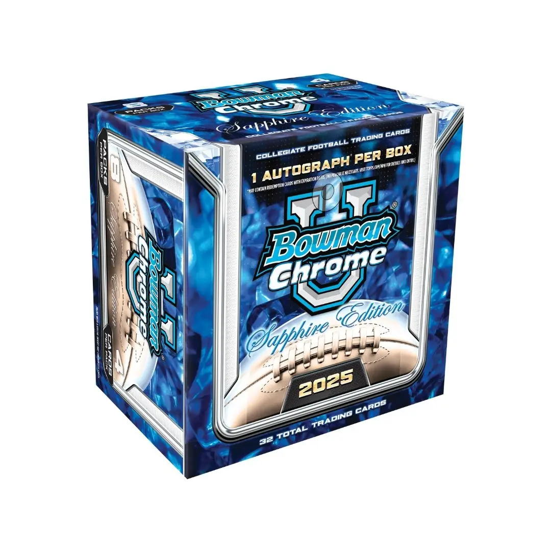 2025 Bowman University Chrome Football Sapphire Edition Hobby Box