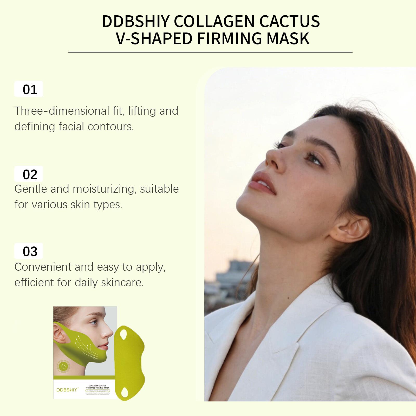 4-piece set *CACTOX V-LIFTING MEWING BAND with CactusCooling Reduce Puffiness & Pore Tightening for Visible PoreCare Skin Repair