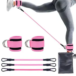Adjustable Ankle Resistance Bands - Thickened Ankle Straps for Glute Training, Leg and Hip Toning Workout, Portable for Home Use, Ideal Christmas Valentine's Mother's Day Gift.