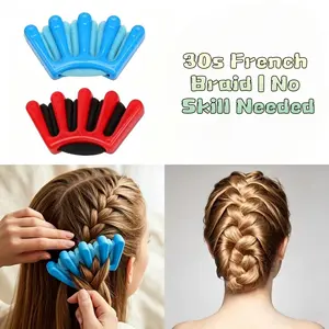 2Pcs Lazy Hair Braiding Tool, French Braid Maker for Beginners, DIY Hairstyle Tool for Daily & Party