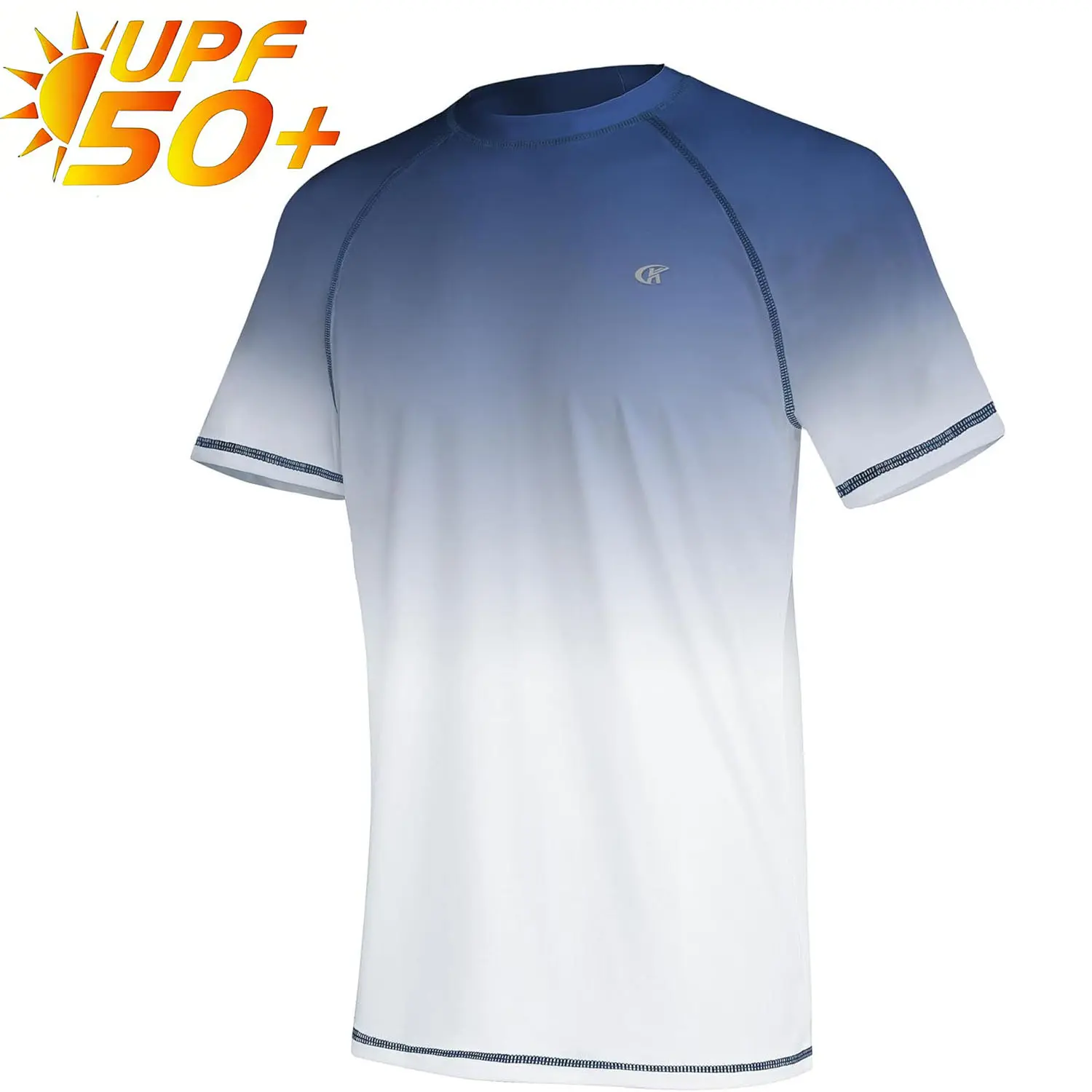 YUYANGDPB Men's UPF 50+ Rashguard Swim Tee Short Sleeve Running Shirt Swimwear Swim Hiking Workout Shirts #fathersdaygifts