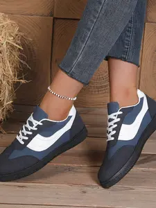 Women's Sneakers, Board Shoes, Beken De Training Shoes, Hiking Shoes, Comfortable and Stylish Footwear for Daily Wear, Suede Sneakers