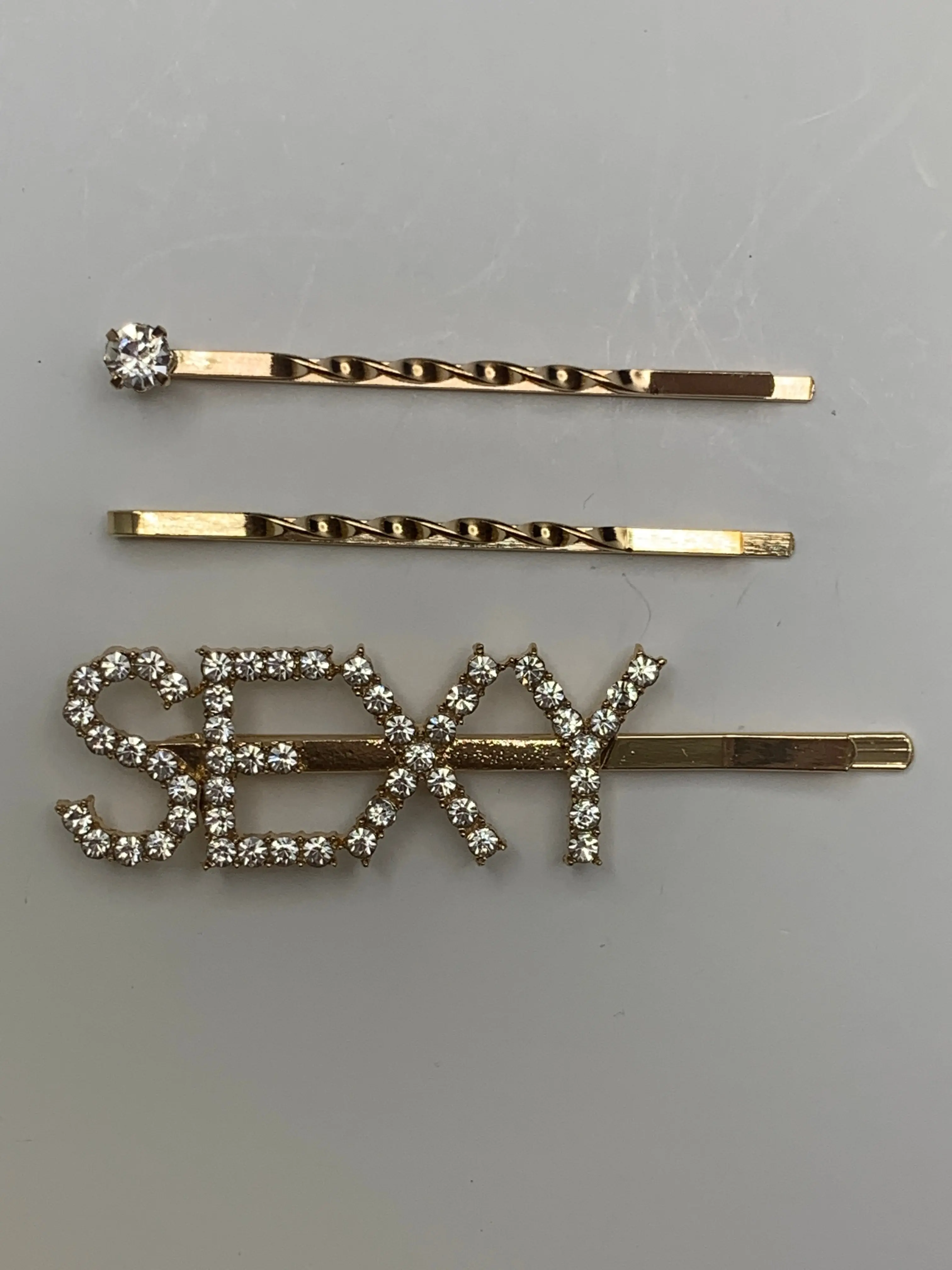 Magic Girl Collection Rhinestone Bobby Pin 3PCS-Sexy