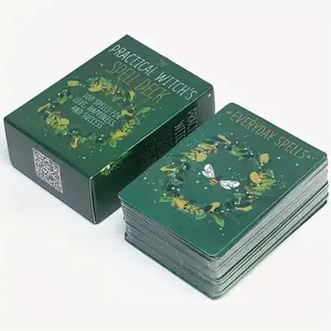 Beginner Witch Oracle Tarot Cards, Card Deck, 100 Sheets Table Game Card Set, Perfect for Casual Gatherings, Card Games for Teens, Size 9x6.2 Inches, Ideal for Beginners, Tarot Card Decks