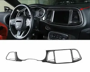 2015-2023 Dodge Challenger Real Carbon Fiber Interior Dashboard Overlay