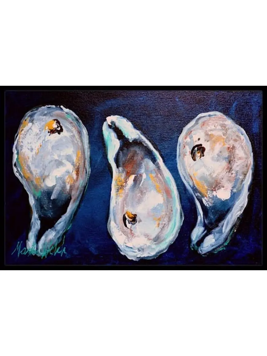 24 x 36 in. Oysters Give Me More Indoor Or Outdoor Doormat