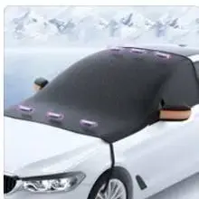 Car windshield anti-snow and anti-frost cover with rearview mirror cover, suitable for most vehicles, sedans, SUVs, etc., can be used in all seasons