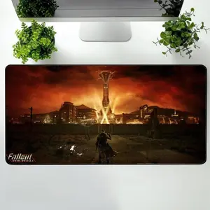 Fallout Vegas Desk Mat, Welcome to New Vegas Mouse Pad, Keyboard Mat, Fallout Gaming Playmat For Computer