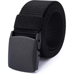 | Nylon Web Belt | Outdoor Military Belt | TSA Safe Buckle Plastic/Metal