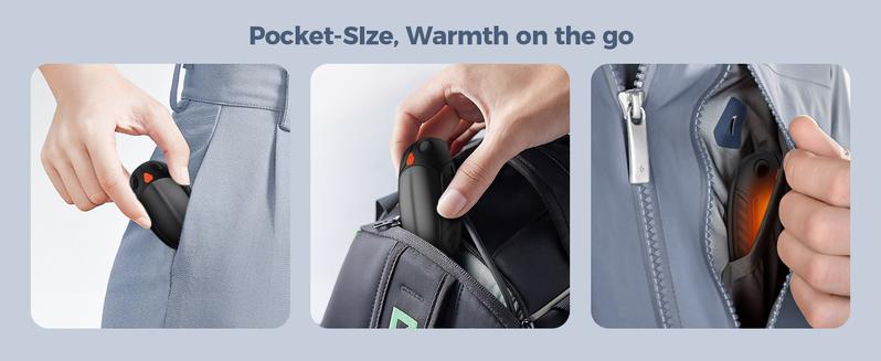 AI Hand Warmers Rechargeable 2 Pack, AI Temperature Control Pocket Size Electric Handwarmers, Quick Charge Portable Hand Warmer Great Gift for Christmas Outdoors, Hunting, Golf, Camping