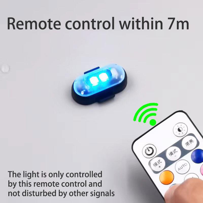 【FathersDayGift】Car RGB LED Strobe Motorcycle Lights LED Flash Position Wireless Light Aircraft Airplane Helicopter Warning Lights