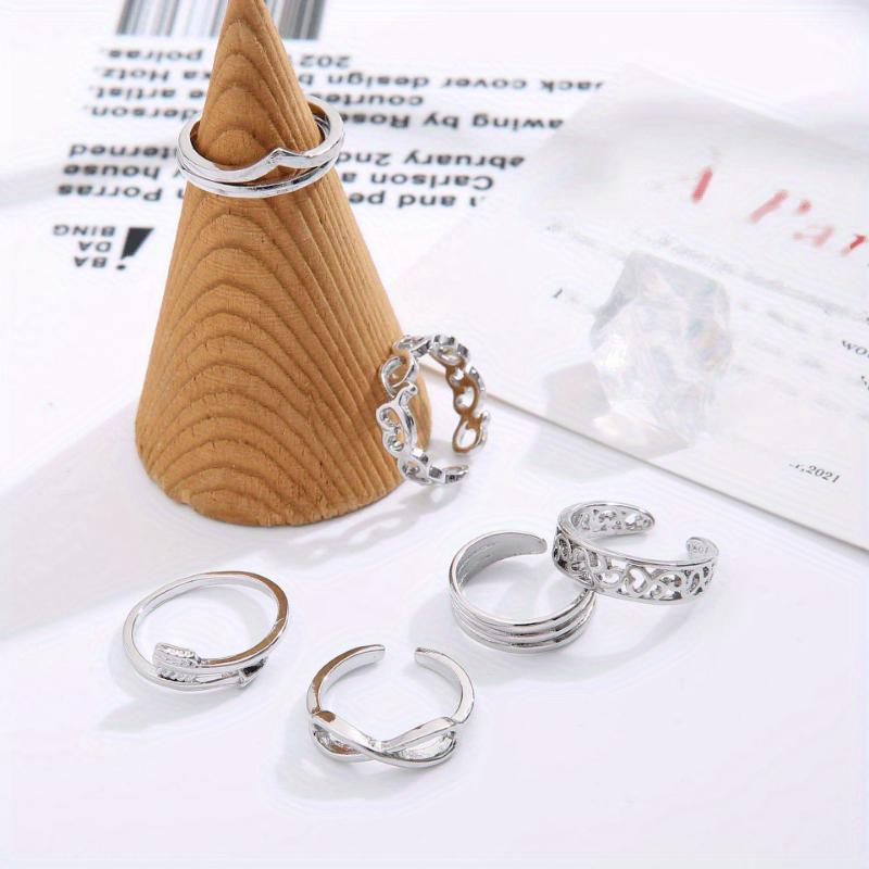 8PCS Adjustable Toe Rings for Women Open Toe Ring Knot Toe Ring Summer Beach Foot Jewelry