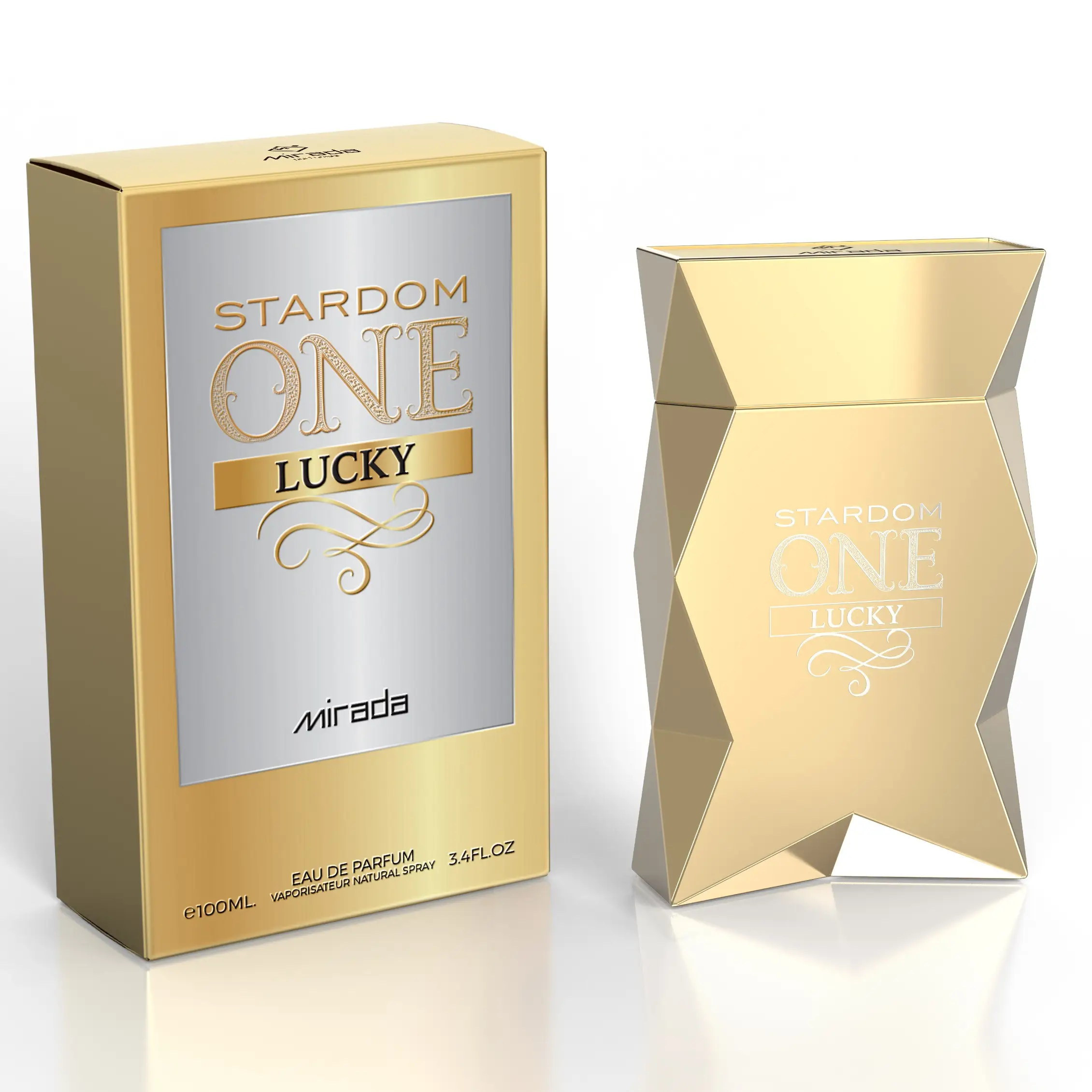 Mirada Stardom One Lucky 3.4 oz (100 ML) Eau de Parfum Spray Cologne for Men fragrance