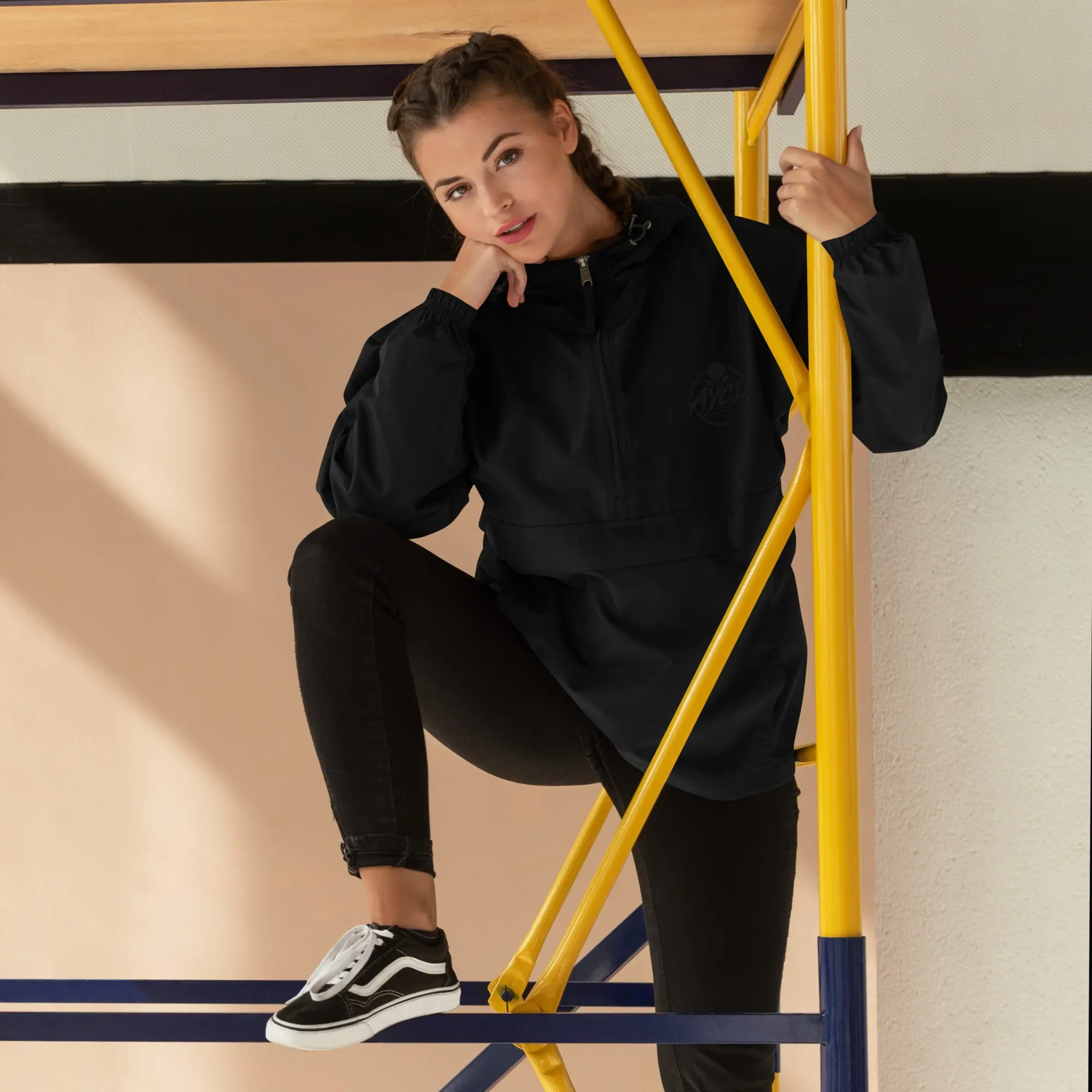AYCD Embroidered Champion Packable Jacket