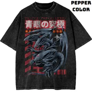 Blue Eyes Ultimate Dragon Vintage Graphic Tees, Anime Tshirt, Yugioh Shirts, Anime Clothing, Unisex Manga Anime Shirt Top Menswear Womenswear