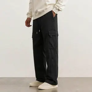 Men’s summer cargo pants — casual, loose fit, versatile functional athletic outdoor long pants for men