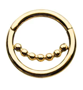 Gold PVD Faint Hinged Segment Ring