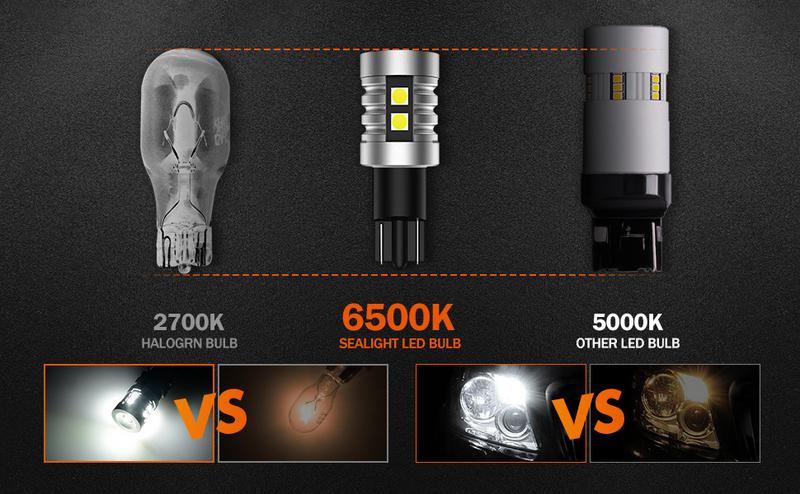 2011 Scion tC T15/921/912/W16W LED Backup Reverse Dome Map Door Trunk Interior Light Bulbs White SEALIGHT