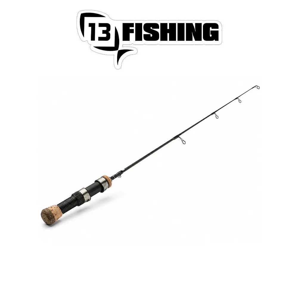 13 Fishing Vital Ice Fishing Rod – Solid Fiberglass Ice Rod with Stainless Steel Guides