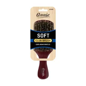 Annie Soft Club 100% Pure Boar Bristle Wave Hair Brush for Men & Women