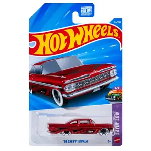 2026 Hot Wheels Red '59 Chevy Impala #44 Layin' Low 2/5