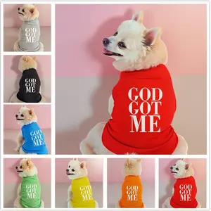 Dog Print Personalized Pet Vest, Breathable Comfortable Pet Clothes, Pet Clothes for Small Medium Large Dogs, Dog & Cat Clothing Supplies