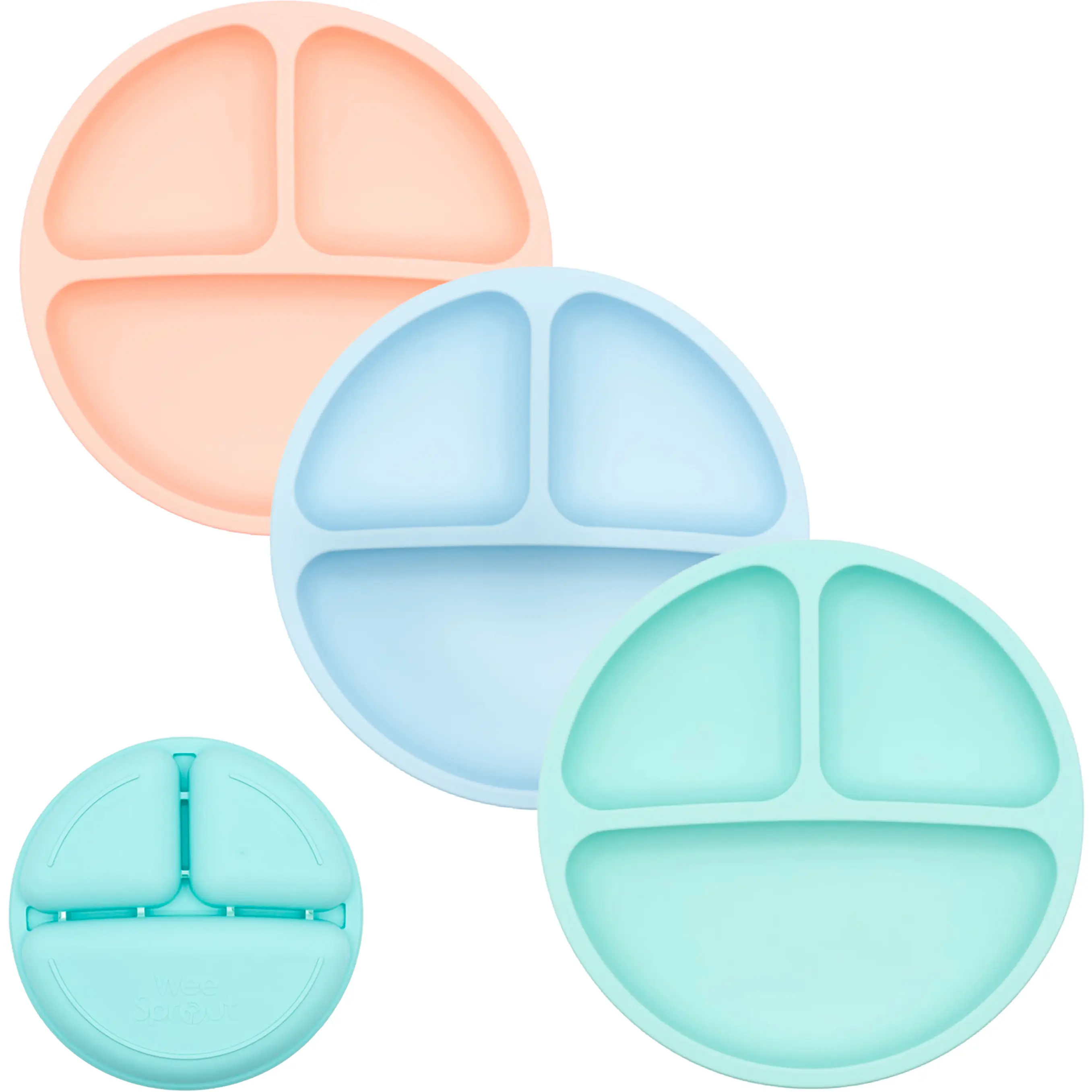 Pastel Blue/Coral/Mint